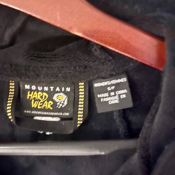 Mountain Hardwear HiCamp Monkey Fleece Trench Black Double Breasted Jacket Coat - Picture 3 of 7